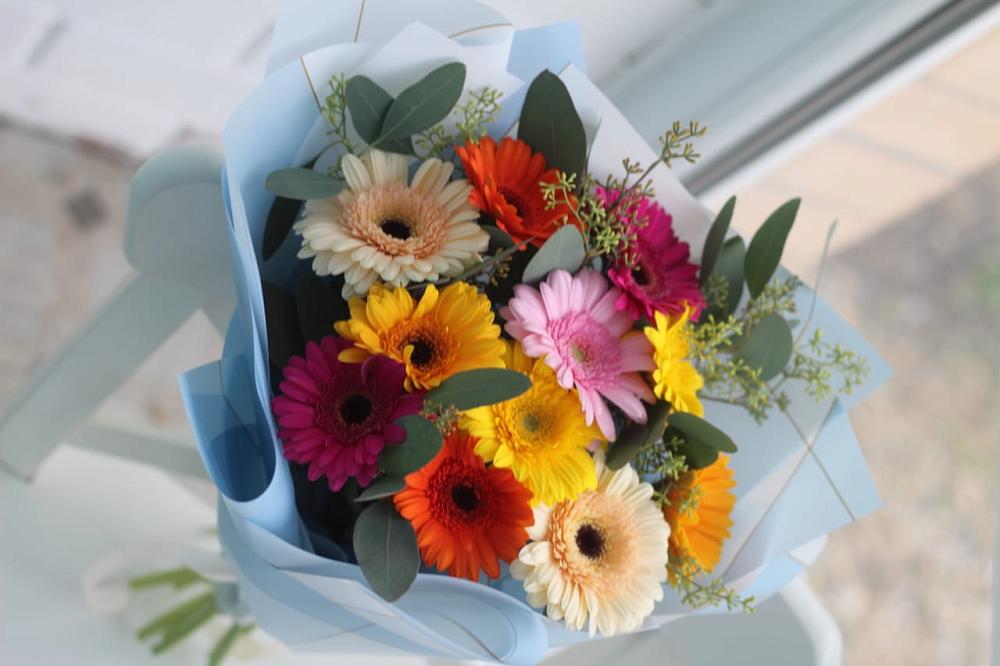 Букет цветов из: Герберы в Первомайском Тульской области