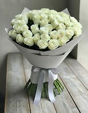 Букет 35 Белых роз в Первомайском Тульской области
