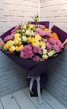 Букет цветов из:  Хризантемы и Розы в Первомайском Тульской области