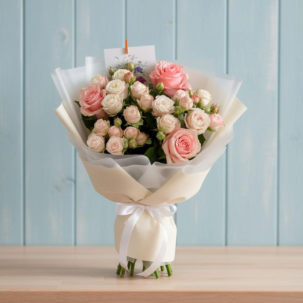 Букет цветов из: Розы в Первомайском Тульской области