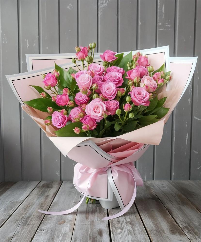 Букет Розовый кустик в Первомайском Тульской области
