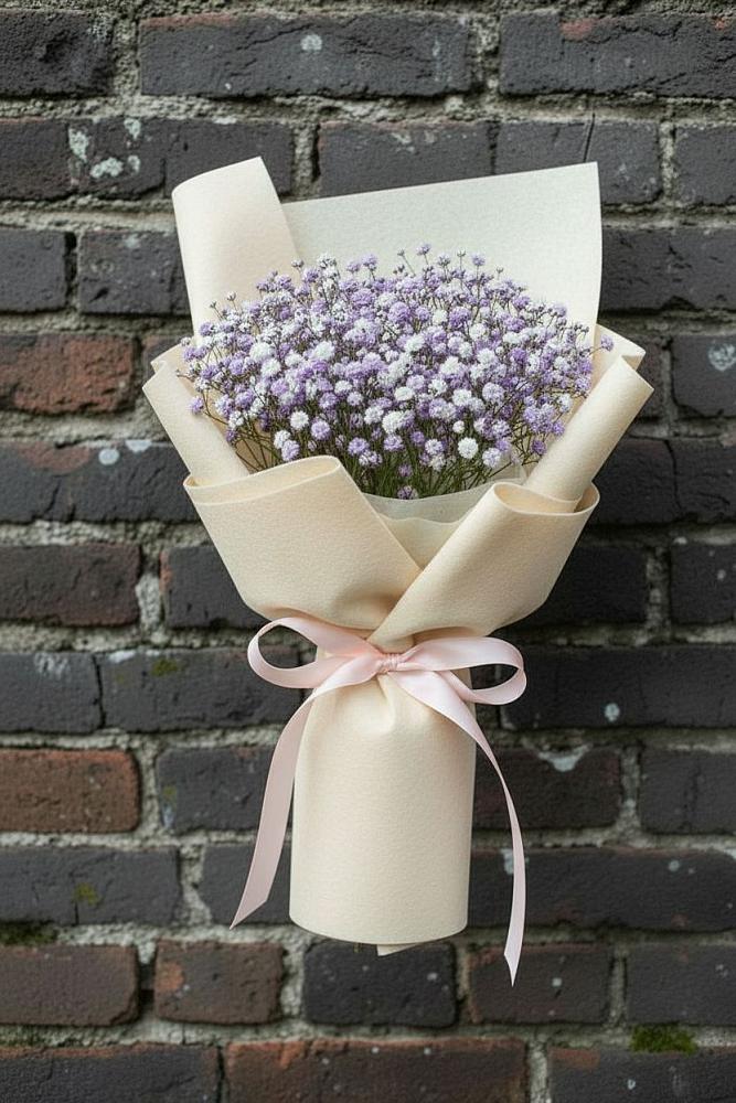 Букет цветов из: Гипсофила в Первомайском Тульской области