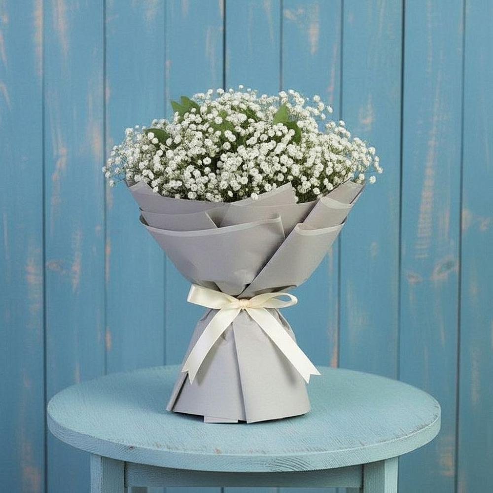 Букет цветов из: Гипсофила в Первомайском Тульской области