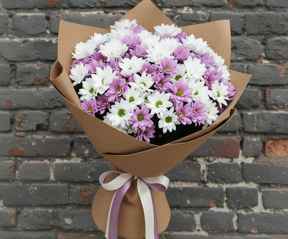 Букет цветов из: Хризантемы в Первомайском Тульской области