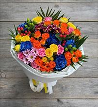 Букет цветов из:  Розы и Хризантемы в Первомайском Тульской области