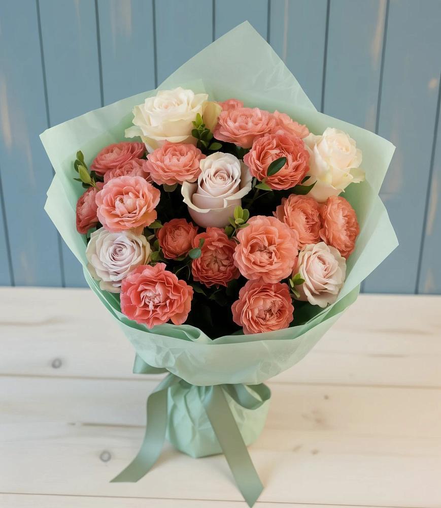 Букет цветов из: Розы в Первомайском Тульской области