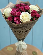 Букет цветов из:  Розы в Первомайском Тульской области