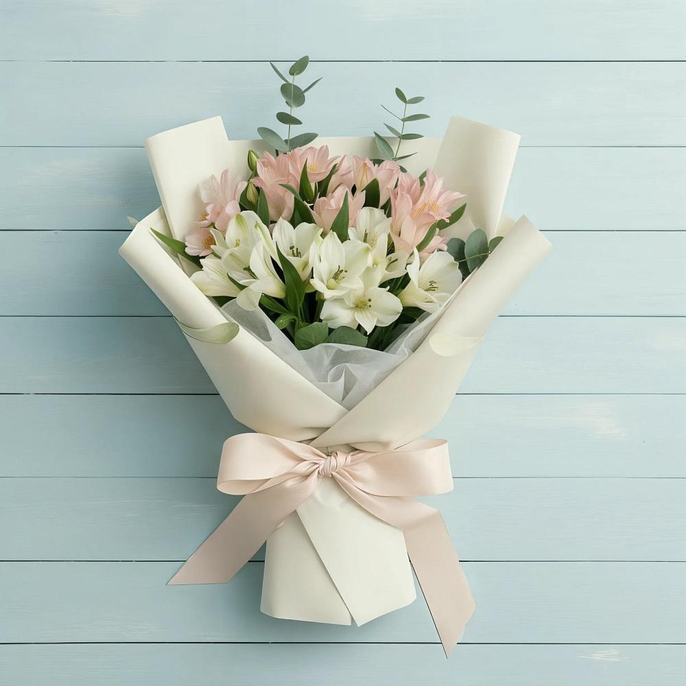 Букет цветов из: Альстромерии в Первомайском Тульской области