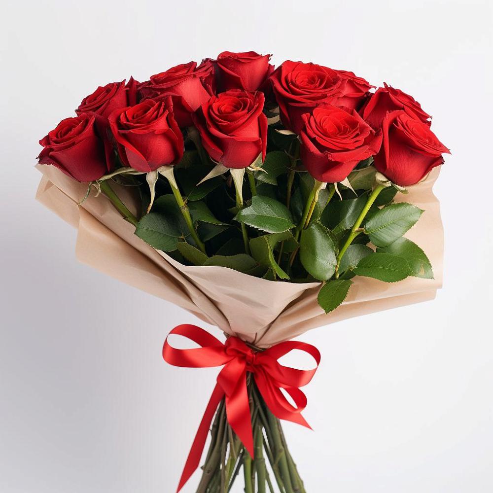 Букет 11 Красных роз Эдлесс Лав в Первомайском Тульской области
